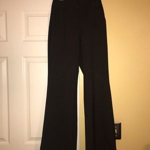 Grey striped dress pants